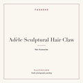 Branded placeholder plate for Adèle Sculptural Hair Claw — studio photography pending
