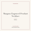 Branded placeholder plate for Margaux Engraved Pendant Necklace — studio photography pending