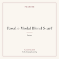 Branded placeholder plate for Rosalie Modal Blend Scarf — studio photography pending